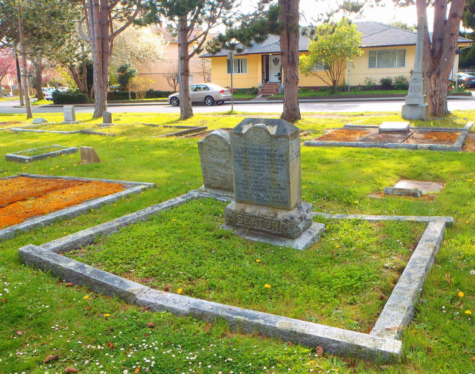 Charles William O'Neill, family burial plot, Ross Bay Cemetery, Victoria, B.C.