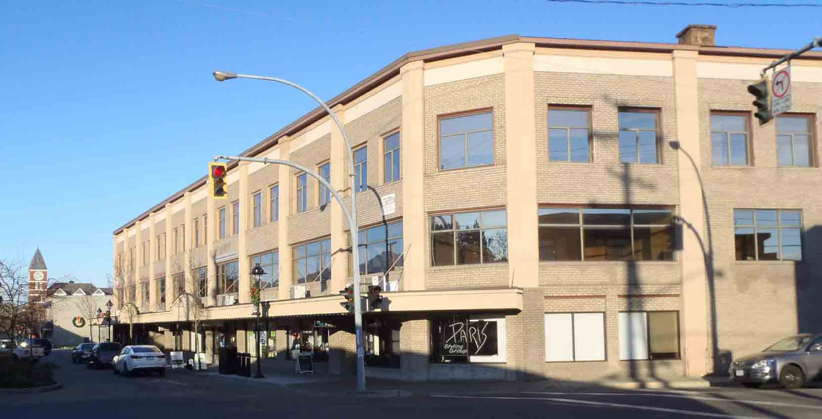 Cowichan Merchants building, viewed from Government Street and Craig Street