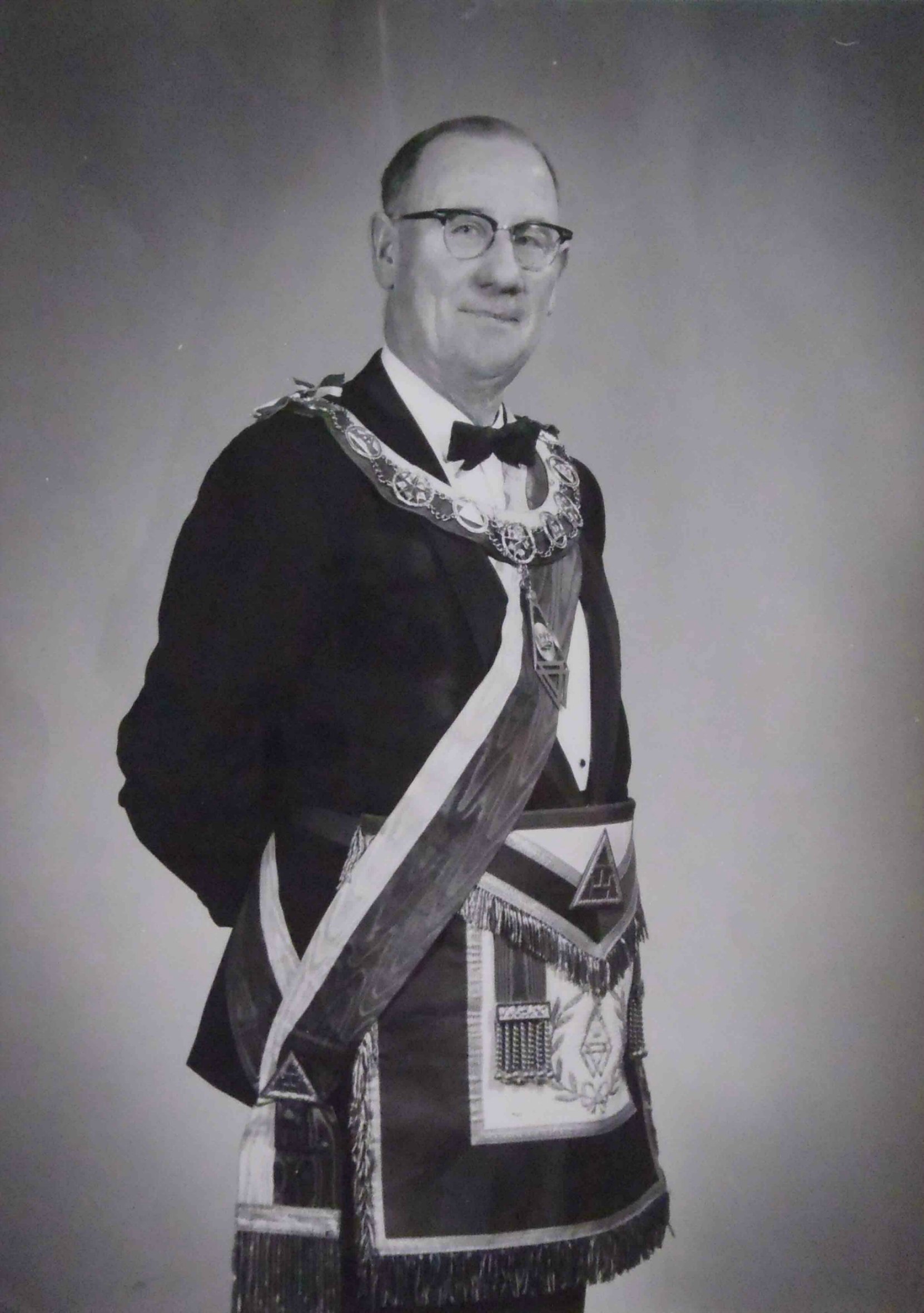 John Stanley Dyke, 1st Principal of Tzouhalem Chapter, No.26 in 1949